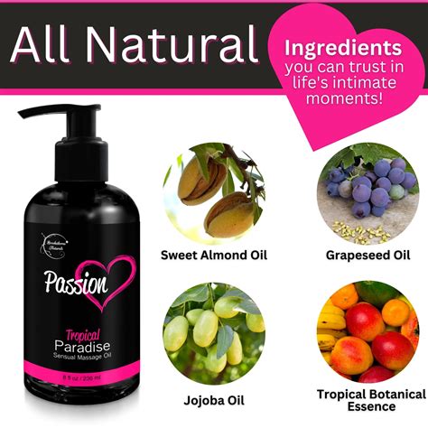 Brookethorne Naturals Passion Sensual Massage Oil For Intimate Moments