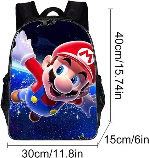 Mario Backpacks Kids School Backpack Super Mario School Bag Mario Bros