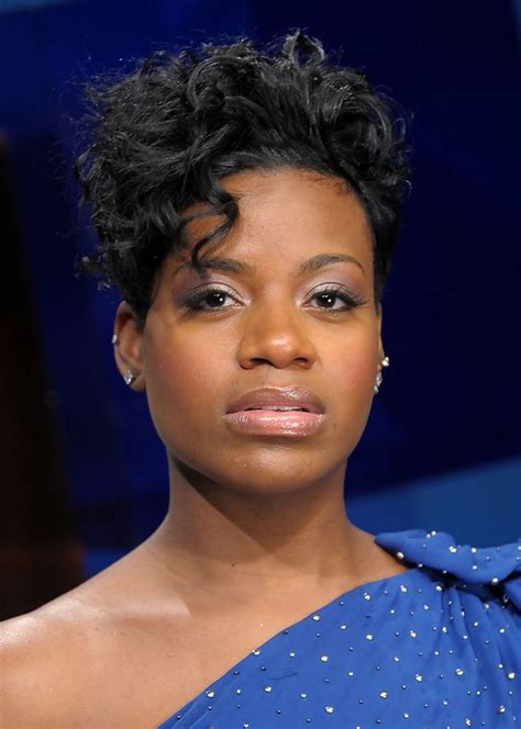 Fantasia Barrino Edgy Short Black Curly Hairstyle For