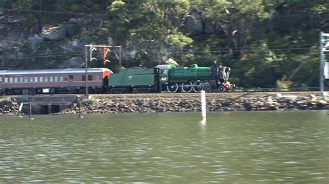 Steam Locomotive 3642 At The Hawkesbury River Travelling To Newcastle
