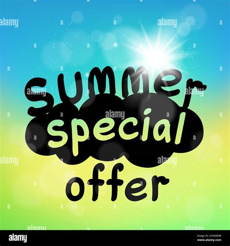 Summer Special Offer Sale Template Stock Vector Image And Art Alamy