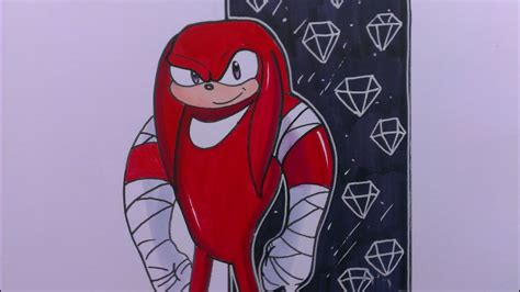 Prismacolor Speed Draw Knuckles From Sonic Boom Youtube