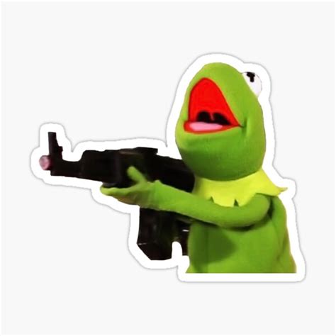 Kermit Heart Meme Gun