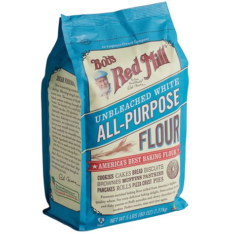 Bobs Red Mill 5 Lb Unbleached All Purpose Flour