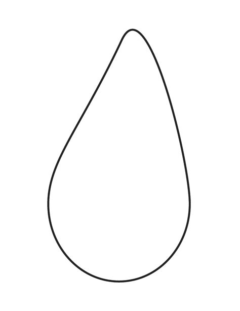 Raindrop Template Printable Cliparts Co