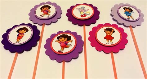Dora The Explorer Cupcake Toppers Set Of 12