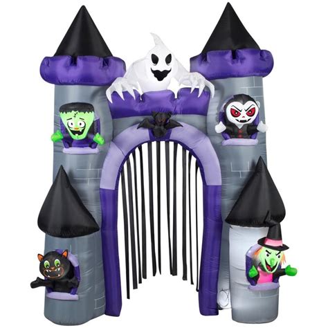 Gemmy 9 Ft X 725 Ft Lighted Haunted House Halloween Inflatable In The