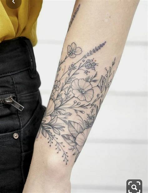 Forearm Flower Tattoo Flower Tattoos Hand Tattoos Tattoo Ink Key