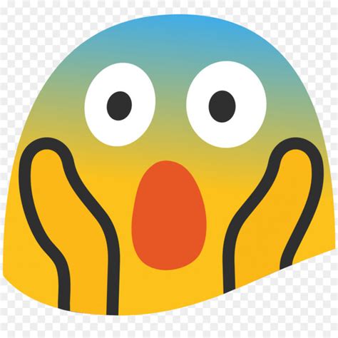 Emoji Screaming Smiley Face Fear Emoji Png Free Transparent Image
