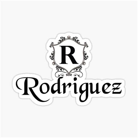 Pegatina Rodríguez De 1pointlesspeach Redbubble