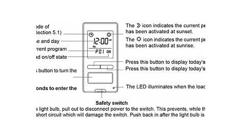 Honeywell Programmable Light Switch User Manual - championabc