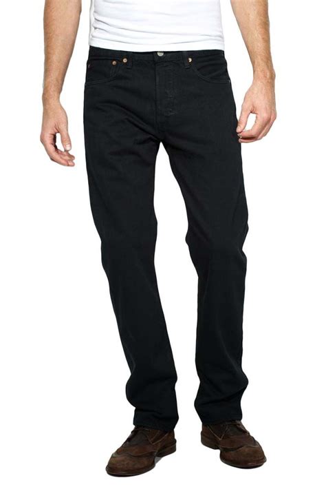 Levis 501 Jeans Original Standard Fit In Black