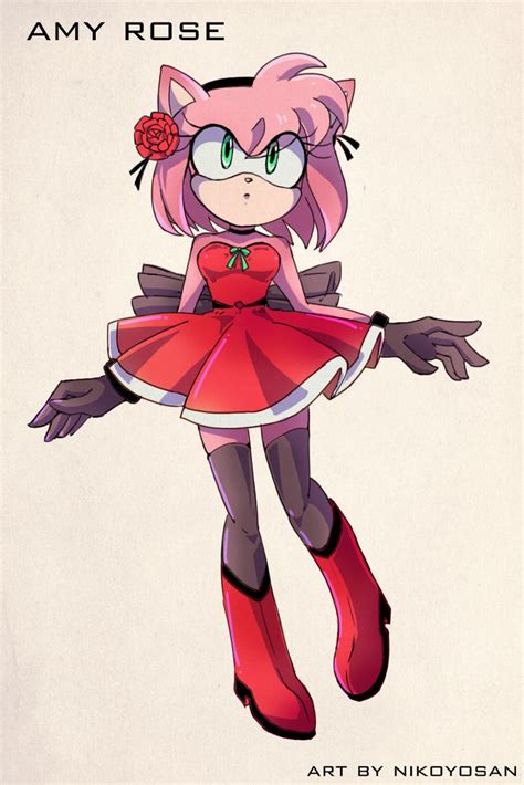Amy Rose By Nikoyosan On Deviantart Amy The Hedgehog Amy Rose Shadow And Amy