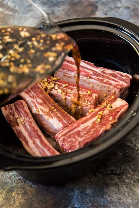 Korean Short Ribs Slow Cooker Recipe House Of Nash Eats