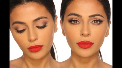 Red Lipstick Makeup Looks Tutorial Pics