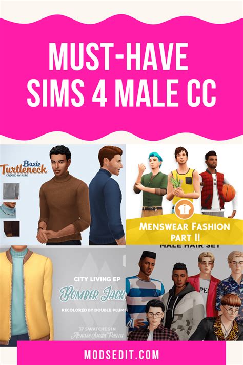 Transform Your Male Sims Wardrobe With Best Sims 4 Male Cc Mods Edit 2023