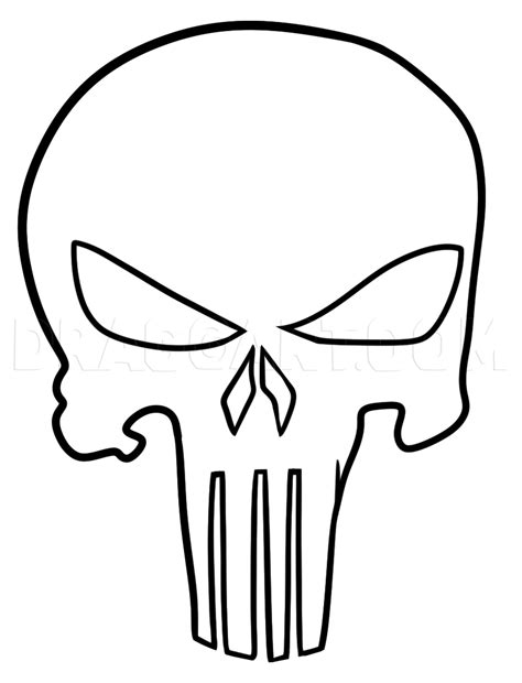 Punisher Skull Coloring Coloring Pages