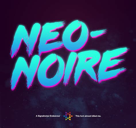 Neo Noire Font On Behance