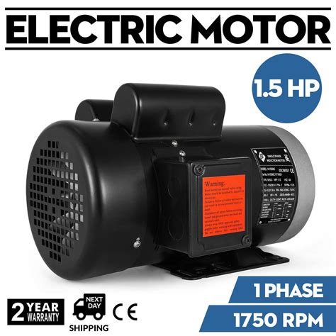 1 Hp Electric Motor 1 Phase 56c 115230 Volt 3600 Rpm 140156c