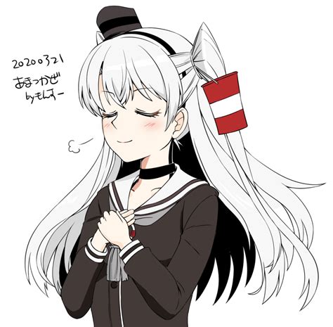 艦これ「ご満悦な天津風。すんげぇ遅刻すみません。 艦これ版深夜の真剣お絵描き60分一本」もんすーのイラスト