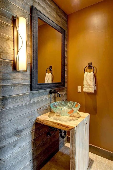 60 Cool Farmhouse Powder Room Design Ideas With Rustic Page 6 Of 60