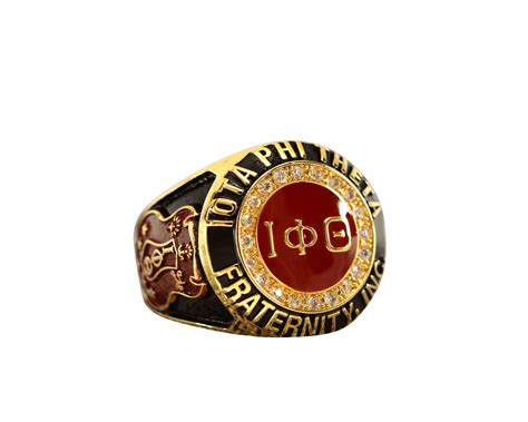 Iota Phi Theta Fraternity Ring Yellow Gold ΙΦΘ Classic Man Seriesn