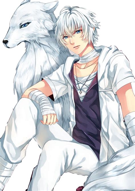 A Cute And Cool Anime Boy Wolf