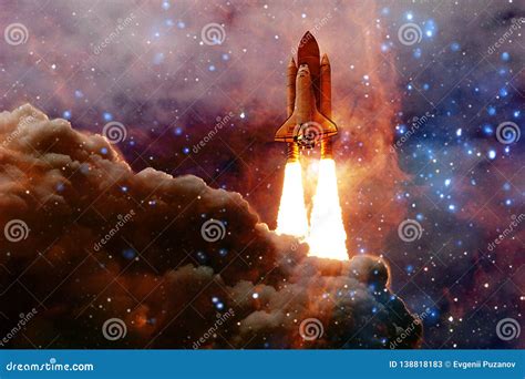 Space Shuttle Taking Off On A Mission Stock Image Image Of Astronomy