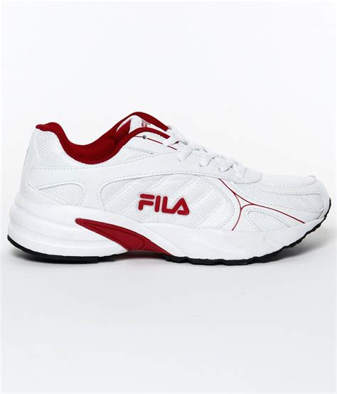 Fila Notable White And Red Running Shoes Buy Fila Notable White And Red
