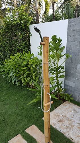 Bamboo Outdoor Shower Tropical Sustainable Natural Bamboo