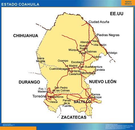 Memorándum Limón Encuesta Mapa De Mexico Coahuila Parálisis Tiza Mensaje