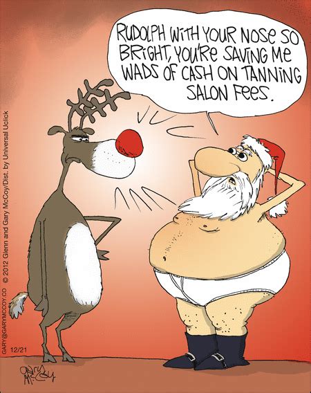 Saving Santa Money The Flying Mccoys On Tanning Comics Humor Christmas Santa