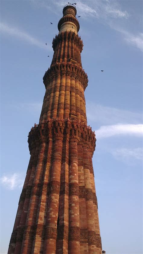Qutb Minar Qutab Minar Tower Brick New Delhi Mehrauli Delhi
