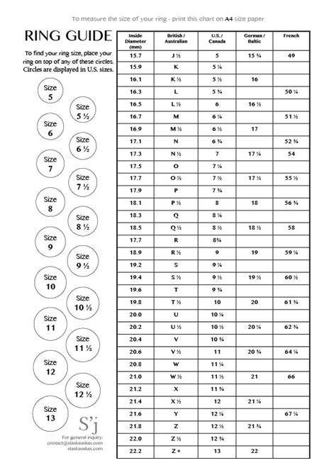 Ring Size Chart How To Measure Your Ring Size At Home Ring Hong Kong