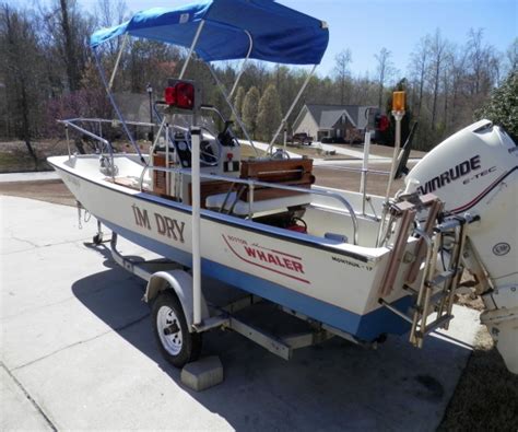 1986 17 Foot Boston Whaler Montauk Fishing Boat For Sale In Dallas Tx
