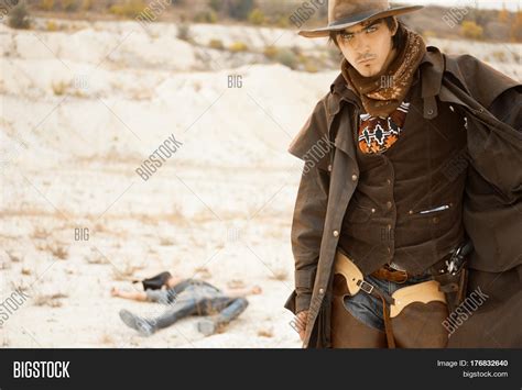 Duel Between Cowboys Image And Photo Free Trial Bigstock