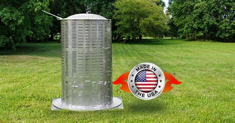 Burn Barrel Stainless Steel Yard Waste Incinerator Burn Right Products