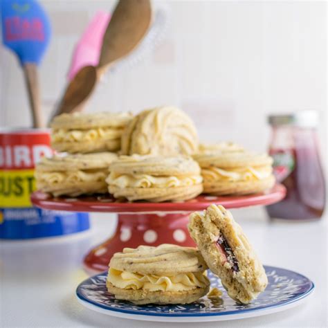 Raspberry And Custard Viennese Whirls Every Nook And Cranny Recipe Viennese Whirls Baking