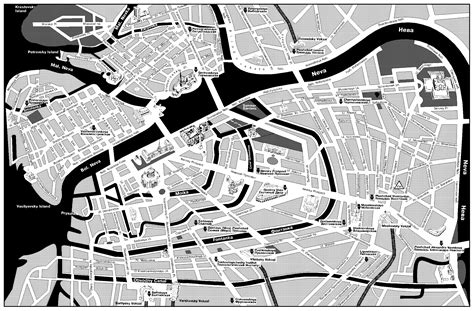 Switch between scheme and satellite view; St. Petersburg Map