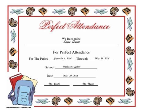 This printable vbs certificates free collection displays a religious impression. Perfect attendance | Perfect attendance, Perfect attendance award, Perfect attendance certificate