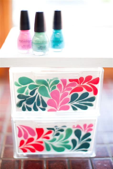 Shop for clear plastic drawers at bed bath & beyond. DIY bathroom shelves using nail polish | Decorate plastic ...