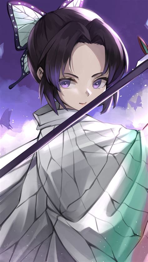 Shinobu Kocho De Kimetsu No Yaiba Anime Fondo De Pant