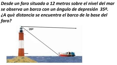 Desde Un Faro Situado A 12 Metros Sobre El Nivel Del Mar Se Observa Un