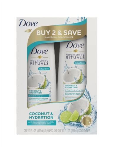 Dove Coconut And Hydration Shampoo And Conditioner Set 2 Ct 12 Oz Qfc