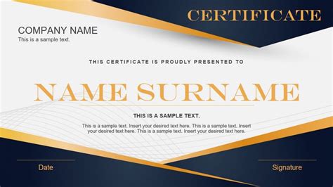 Professional Powerpoint Certificate Templates Free Download