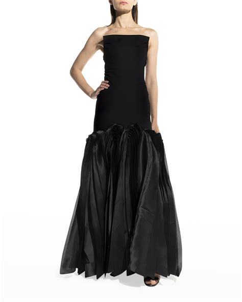 black strapless gown neiman marcus