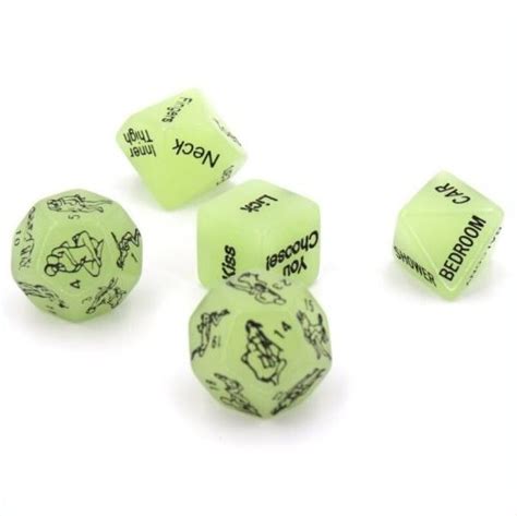 Luminous Sex Position Glow In The Dark Dice Set Gay Toys