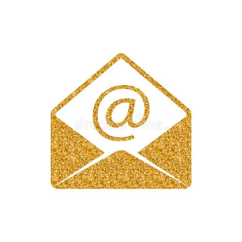 Email Gold Icon Stock Illustrations 2968 Email Gold Icon Stock