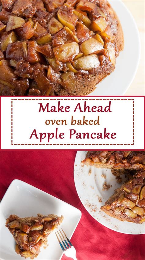Oven Baked Apple Pancake Recipe Baked Apples Breakfast Brunch