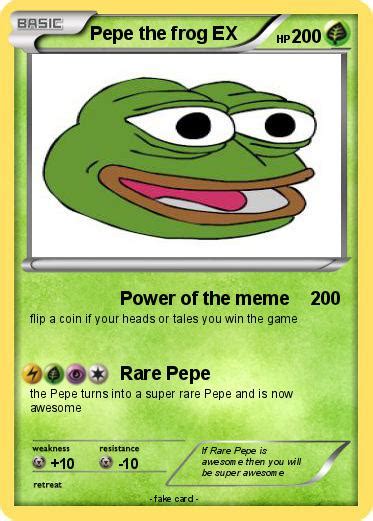 Pokémon Pepe The Frog Ex Power Of The Meme My Pokemon Card